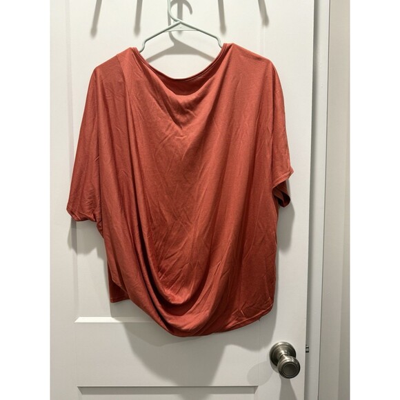 NWOT Athleta Dolman Tee Burnt Orange Size Small S Oversized Short Sleeve - Picture 2 of 6
